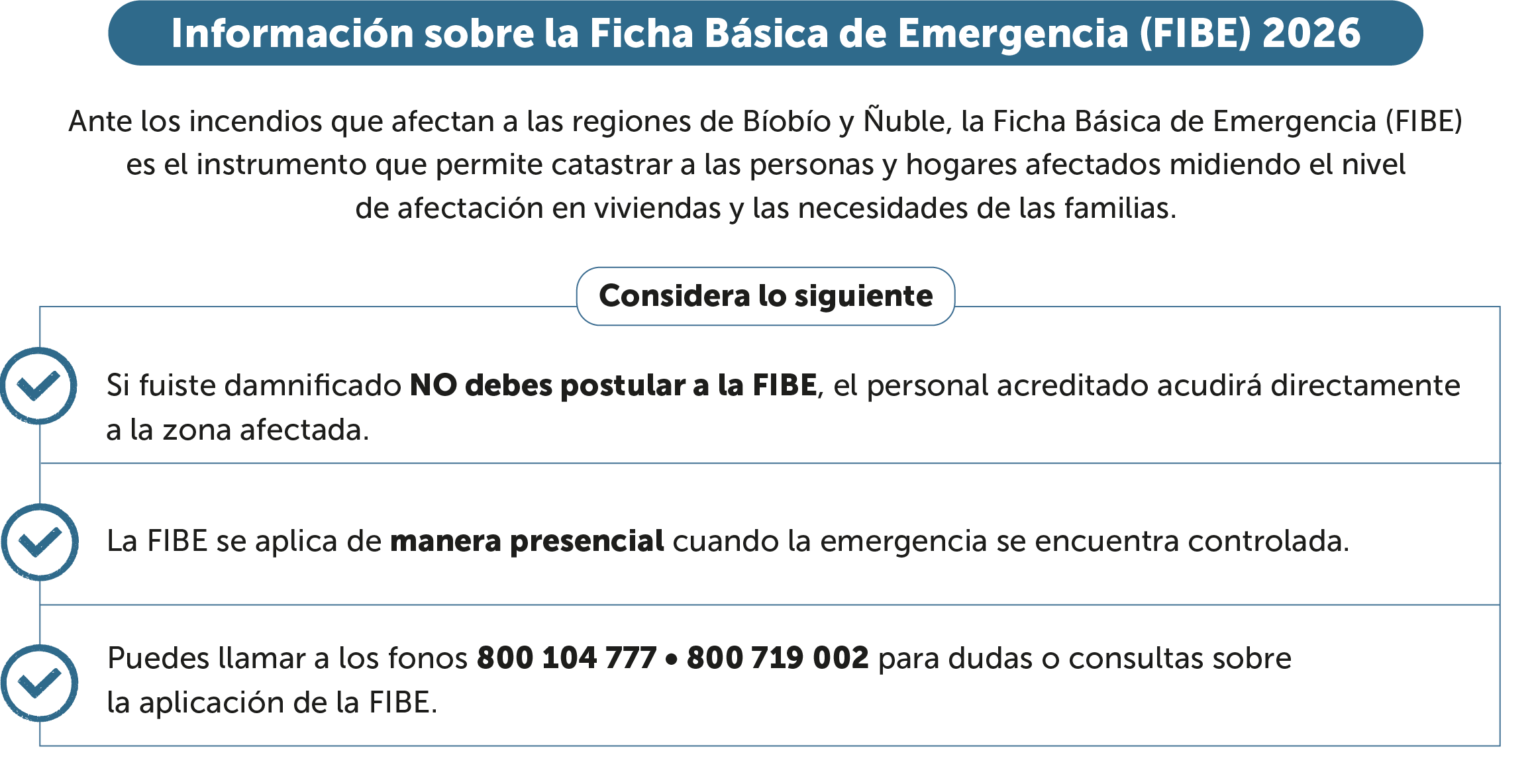 Infomración sobre Ficha Básica de Emergencia